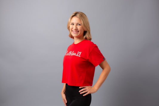 Crop Top-- Red