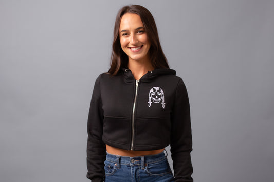 Women's Crop Hoodie Black