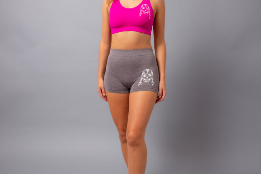 Spandex Shorts--Grey