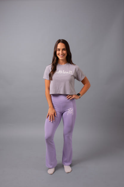 Flare Leggings--Violet