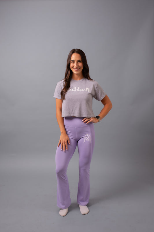 Flare Leggings--Violet