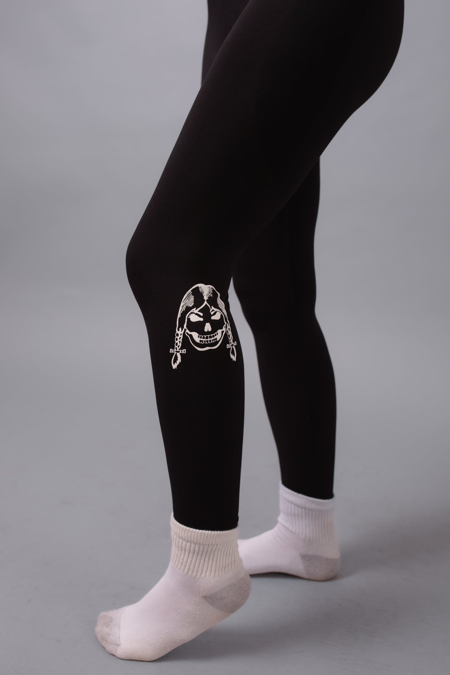 High Waisted Seamless Leggings--Black