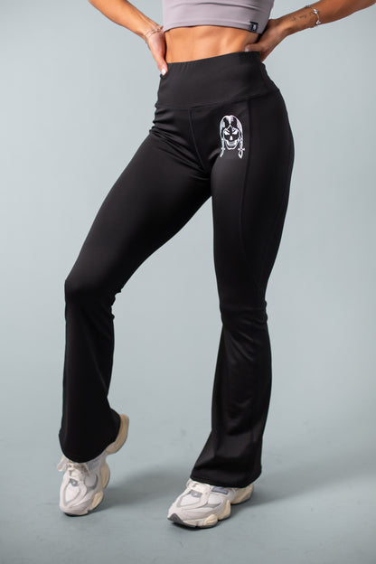 Flare Leggings--Black