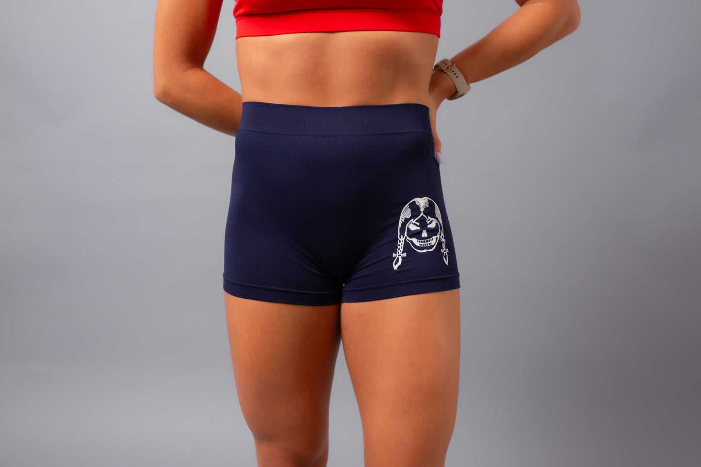 Spandex Shorts--Blue