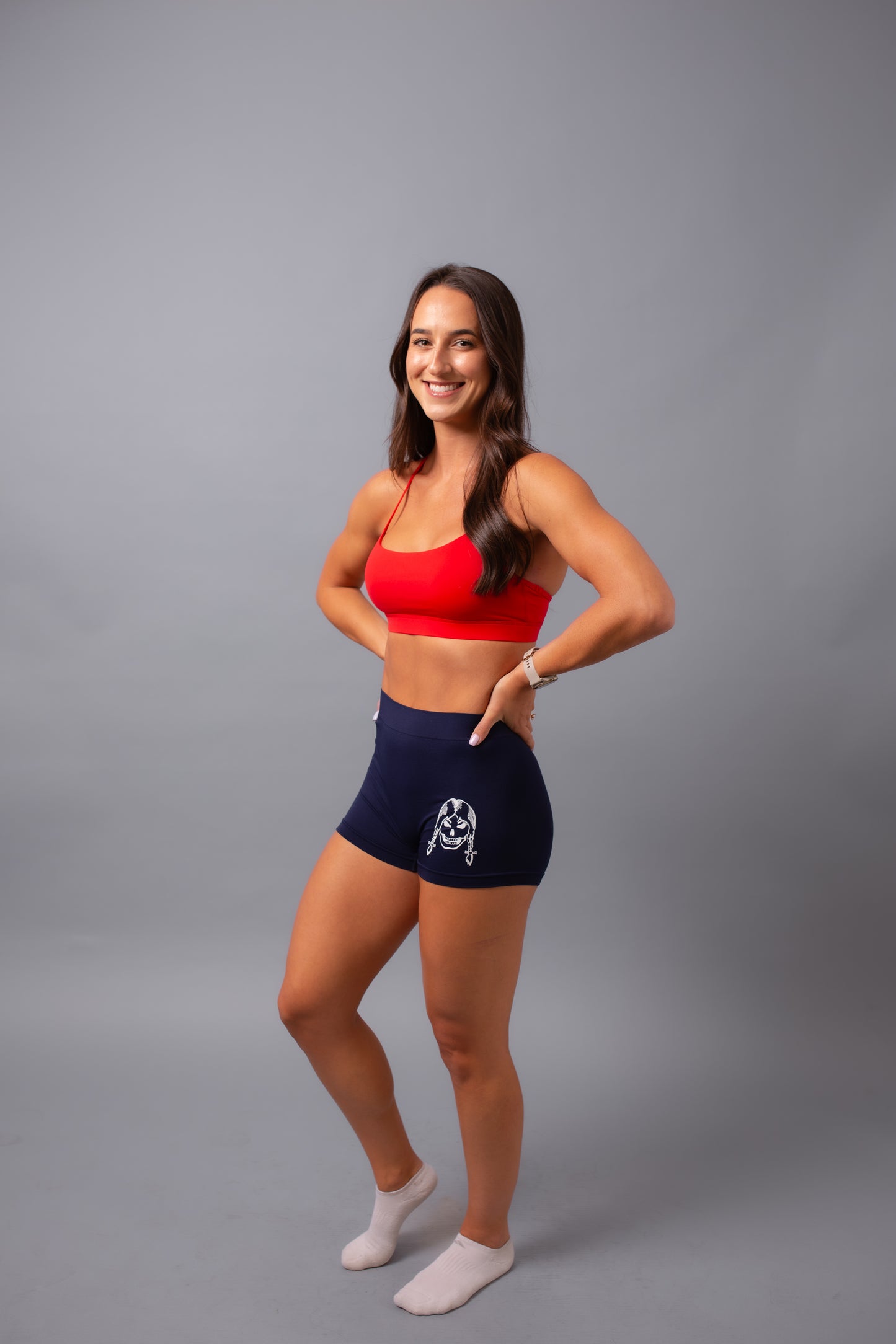 Spandex Shorts--Blue